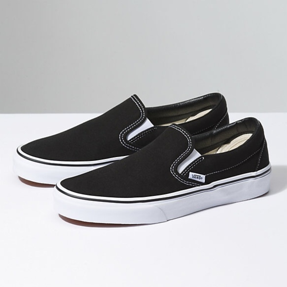 Black Slip On Vans
